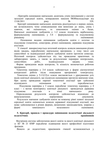 8
відповідності до розділу VІІ Закону України «Про освіту» від 05.09.2017 року
№2143-ѴІІІ, чинного з 28.09.2017 року.
Проц...