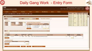 Daily Gang Work - Entry Form
32
 