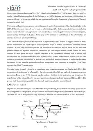 Design of Small-scale Biogas Plant for Household Need | PDF