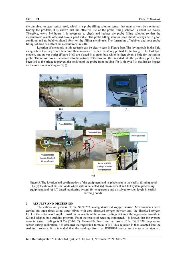 Design of IoT-based monitoring system for temperature and dissolved ...