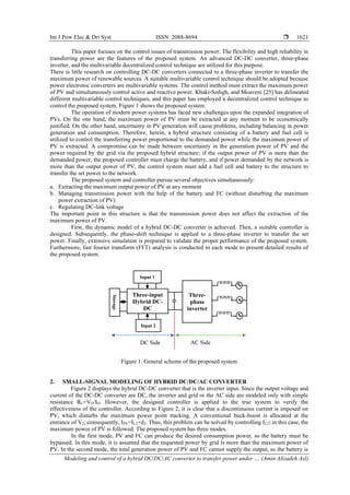 Modeling and control of a hybrid DC/DC/AC converter to transfer power ...