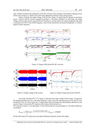 Modeling and control of a hybrid DC/DC/AC converter to transfer power ...