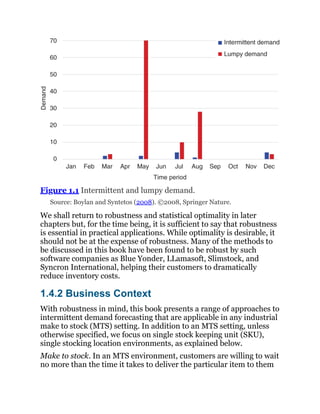 Lumpy Business Graph Intermittent Demand Forecasting Context Methods And Applications ...