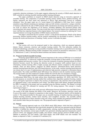An ensemble-based approach for effective distributed denial of service ...