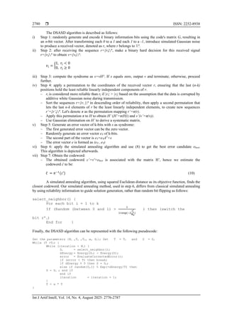 Dual simulated annealing soft decoder for linear block codes | PDF