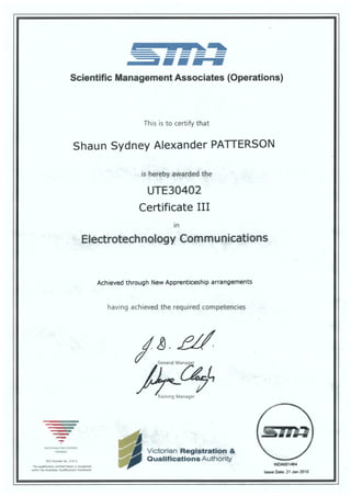 CertIII Electrotechnology