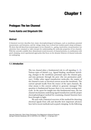 Patch Clamp Techniques From Beginning To Advanced Protocols 1st Edition ...