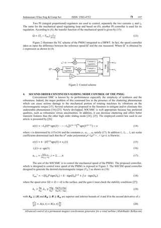 Advanced control of a permanent magnet synchronous generator for a wind ...