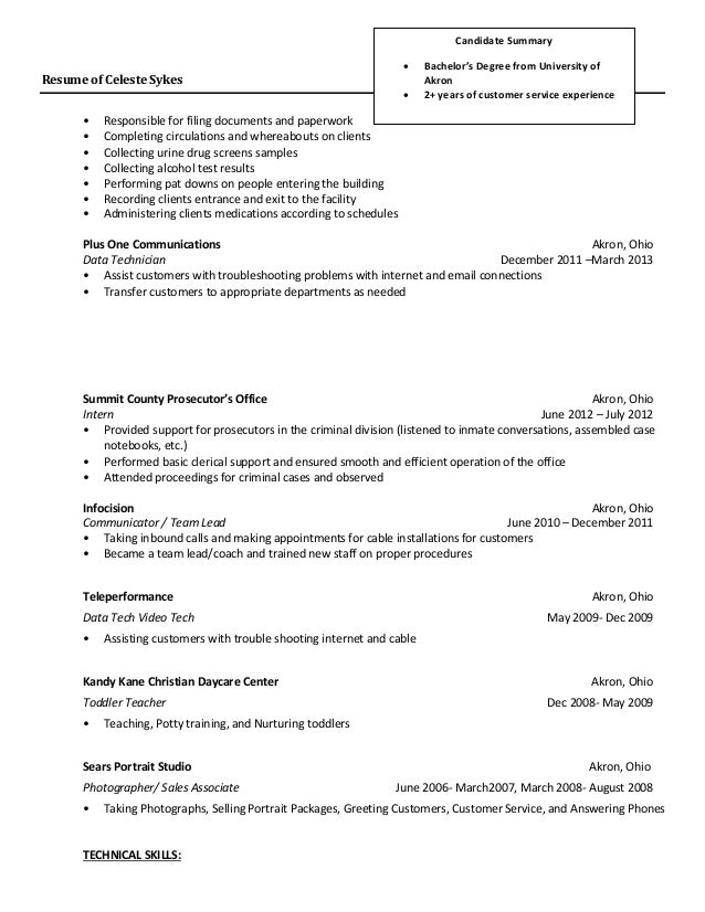 celeste sykes 2015 resume