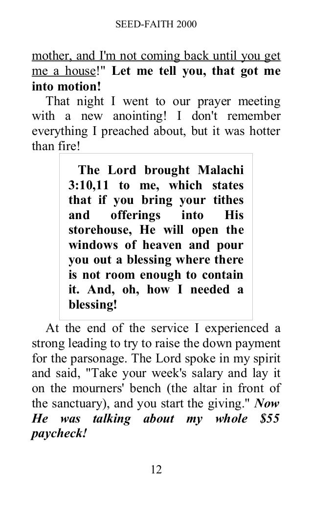 Sense. Oral roberts seed faith think, that Apologise, Oral roberts seed faith