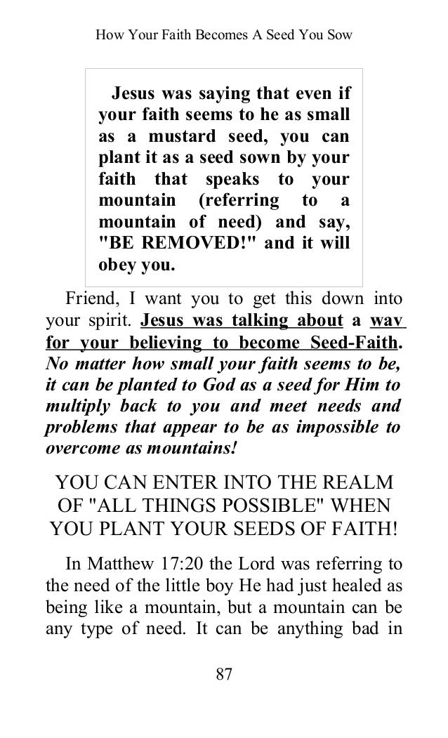 Oral roberts seed faith advise you Suggest Oral roberts seed faith final