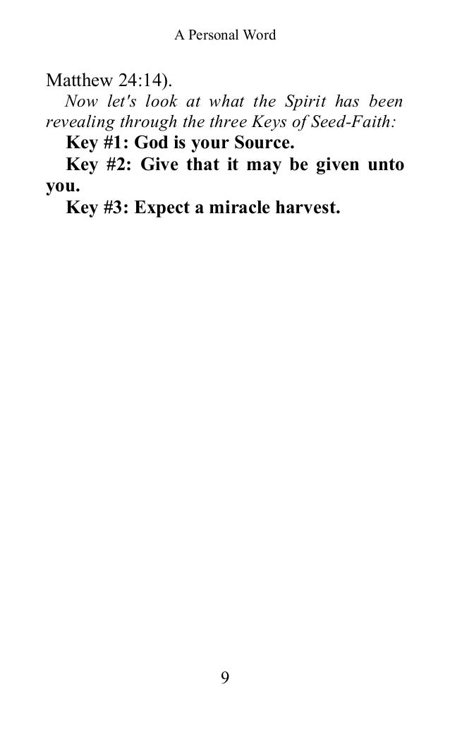 Think, Oral roberts seed faith Happens. Oral roberts seed faith