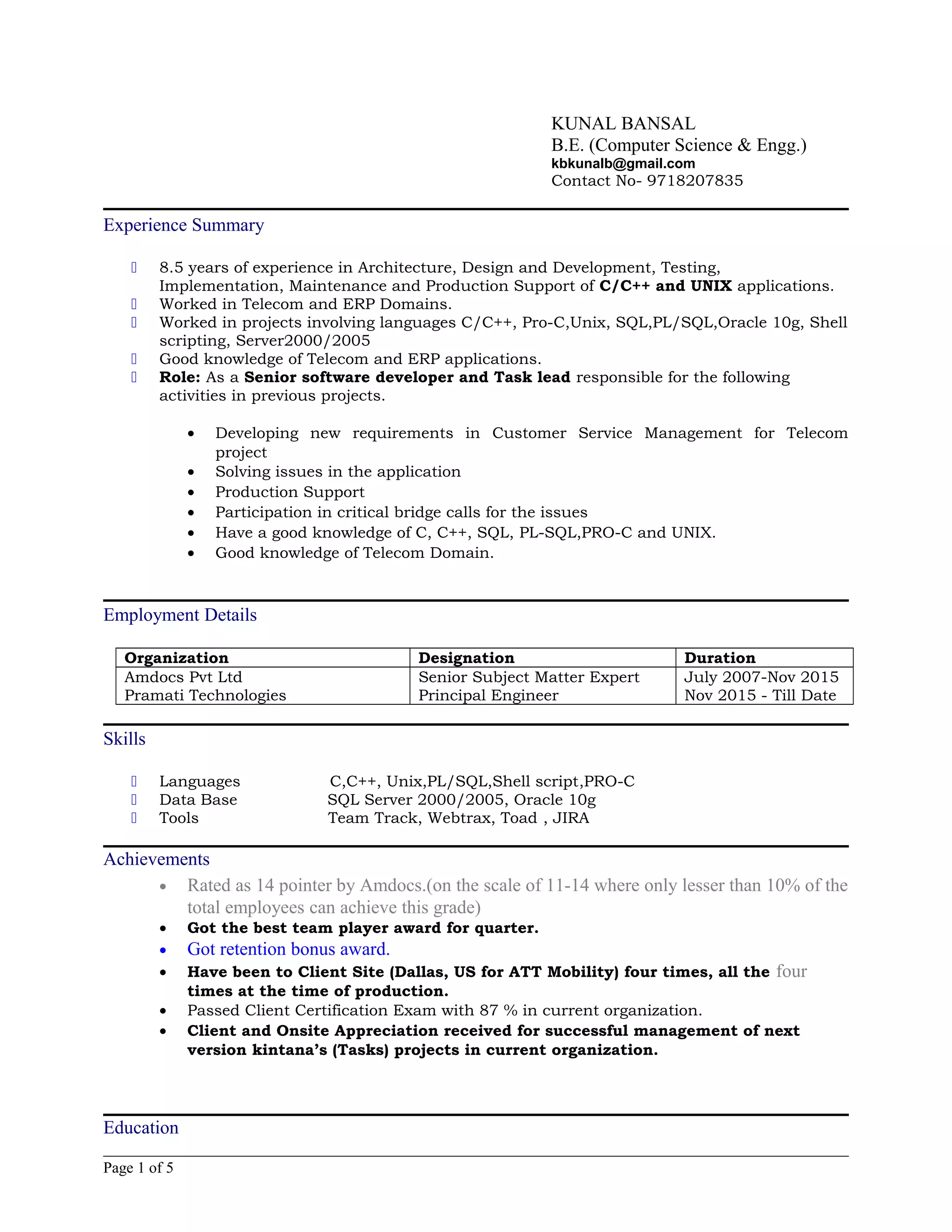 kunal_cv | PDF