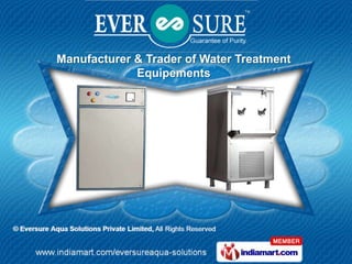 Manufacturer & Trader of Water Treatment
             Equipements
 