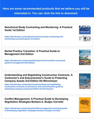 Construction Contracting: A Practical Guide to Company Management 8th ...