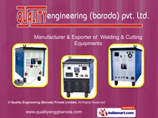 Manufacturer & Exporter of  Welding & Cutting  Equipments 