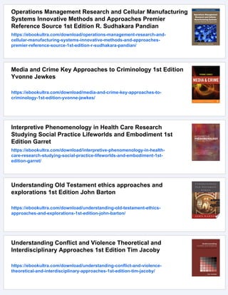 Media Research Methods Understanding Metric and Interpretive Approaches ...