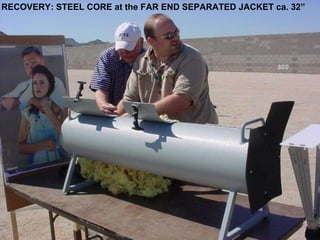 RECOVERY: STEEL CORE at the FAR END SEPARATED JACKET ca. 32”