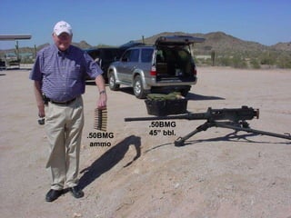 .50BMG ammo .50BMG 45” bbl.