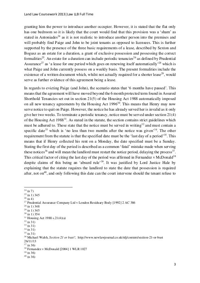 Land law essay picture