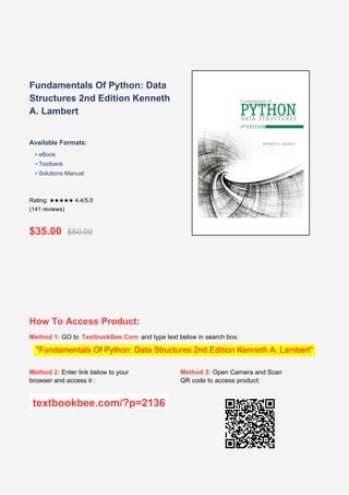 Comprehensive Guide to Python Data Structures and Programming ...