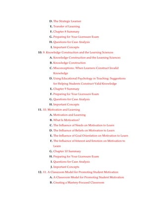 Using Educational Psychology in Teaching 11th Edition Paul Eggen | PDF