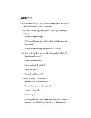 Using Educational Psychology in Teaching 11th Edition Paul Eggen | PDF