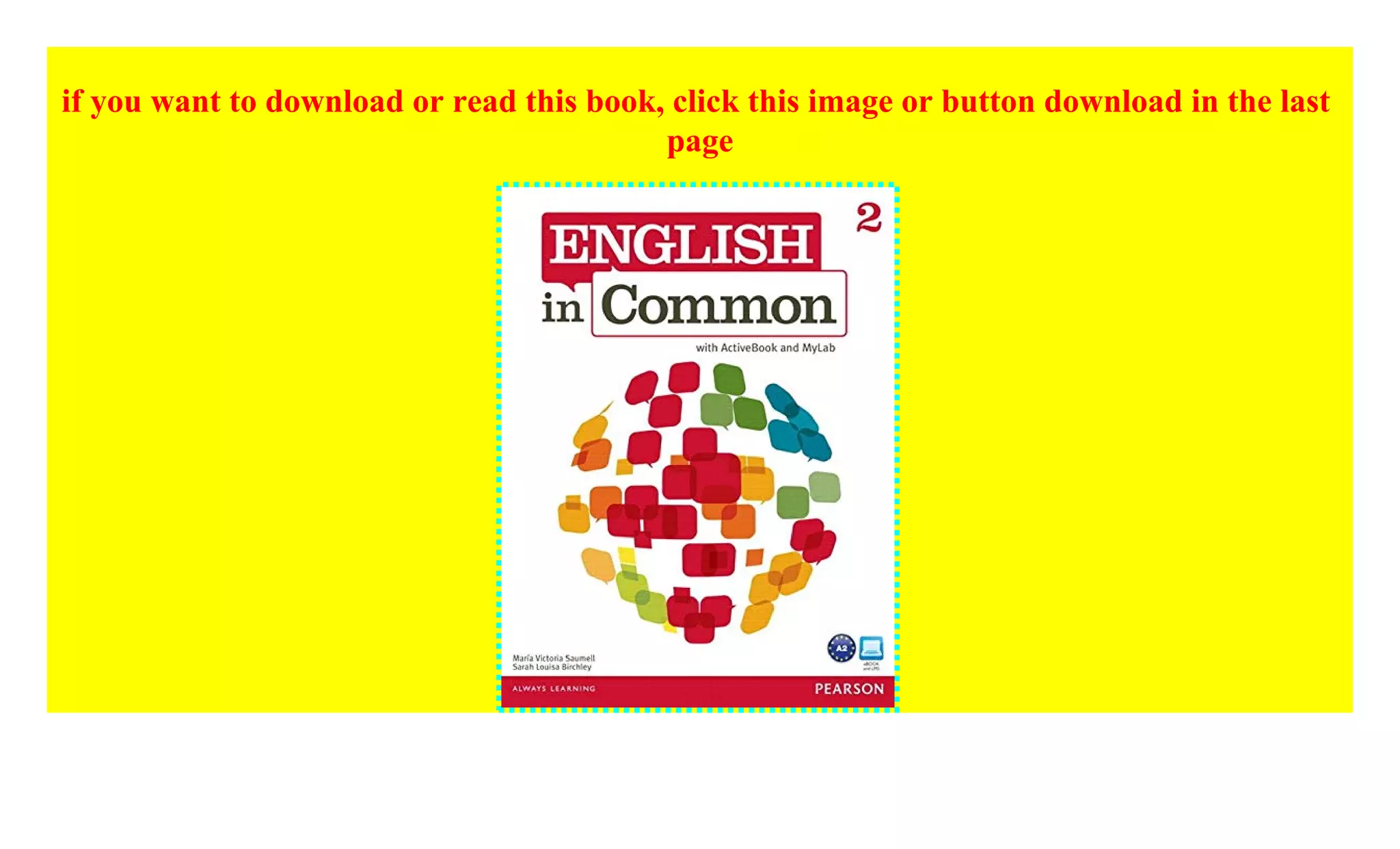 English in Common 2 with ActiveBook and MyEnglishLab ^^P.D.F_EPUB
