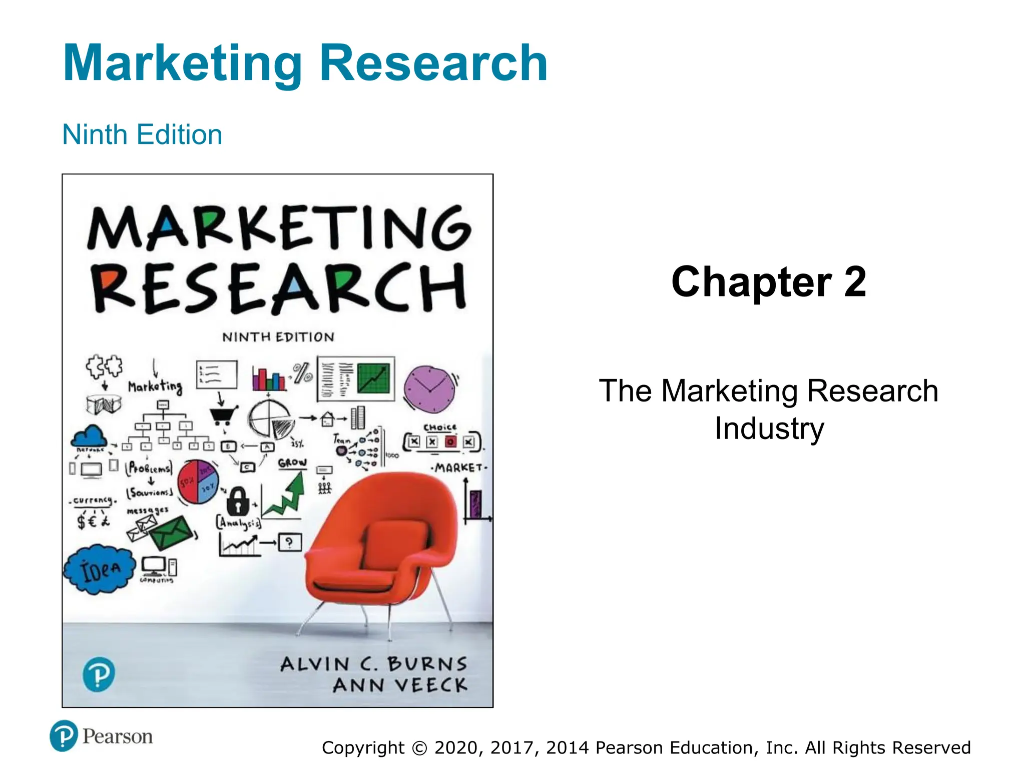 Copyright © 2020, 2017, 2014 Pearson Education, Inc. All Rights Reserved
Marketing Research
Ninth Edition
Chapter 2
The Marketing Research
Industry
 