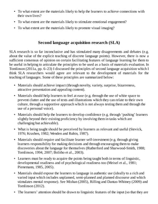 Developing Materials For Language Teaching Brian Tomlinson | PDF