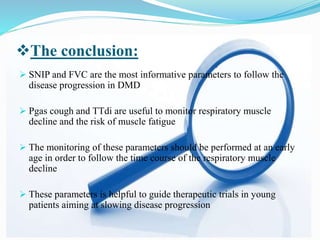 Respiratory Muscle Decline in Duchenne Muscular Dystrophy (2) | PPTX