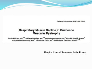 Respiratory Muscle Decline in Duchenne Muscular Dystrophy (2) | PPTX