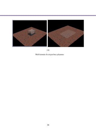 I II

Melt komutu ile eriyen buz çalışması




              38
 