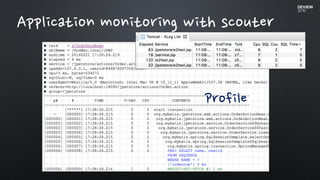 Application monitoring with scouter
Profile
 