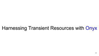 Harnessing Transient Resources with Onyx
44
 