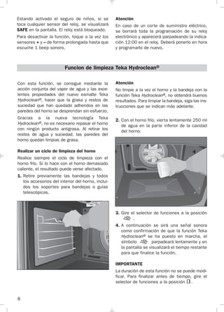 Horno eléctrico multifunción 9 funciones 77L 80cm 3553W HLF 840 Teka