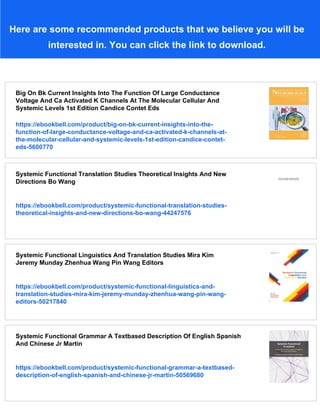 Systemic Functional Insights On Language And Linguistics Christian Mim ...