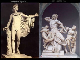 Laocoon et ses fils.  Sculpture d’Apollon 