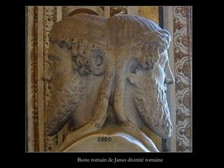 Buste romain de Janus divinité romaine 