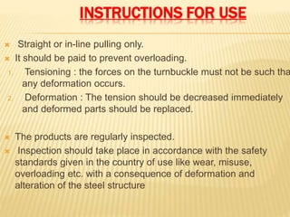 basic concepts of turnbuckle | PPTX