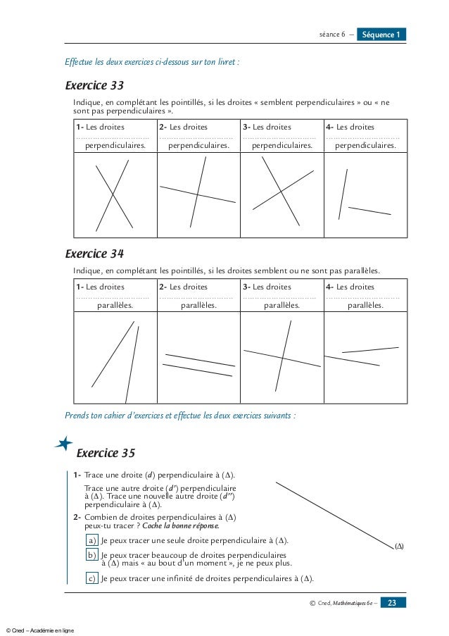 Exercices Droites Parallèles Et Perpendiculaires à Imprimer Cm2 TOP33+ Exercice Sur Les Droites Parallèles Et Perpendiculaires Cm1