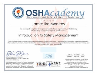 Ike-Safety-Degree