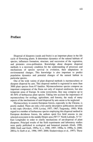 Seed Dispersal By Ants In A Deciduous Forest Ecosystem Mechanisms ...