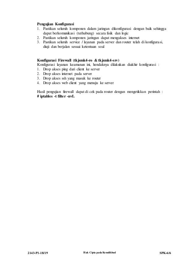 SOAL UKK TKJ TAHUN 2019 - TKJ SMK NEGERI 4 GORONTALO