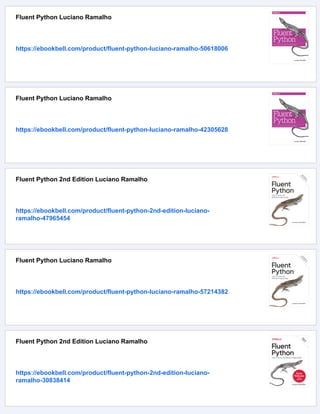 Fluent Python Clear Concise And Effective Programming 2nd Edition