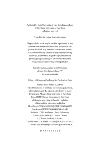 Dimensions Of Aesthetic Encounters Perception Interpretation And The ...