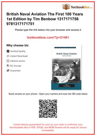 Tim Benbow British Naval Aviation: A Century of Maritime Air Power Evolution | PDF