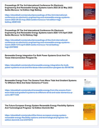 Renewable Energy Systems The Earthscan Expert Guide To Renewable Energy ...