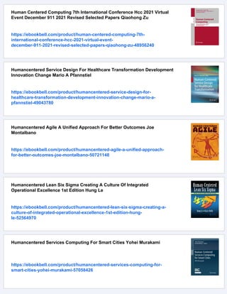 Human Centered Organizational Culture Mara Teresa Lepeley | PDF