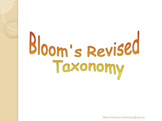 Mercè Bernaus mbernaus@uab.es
 